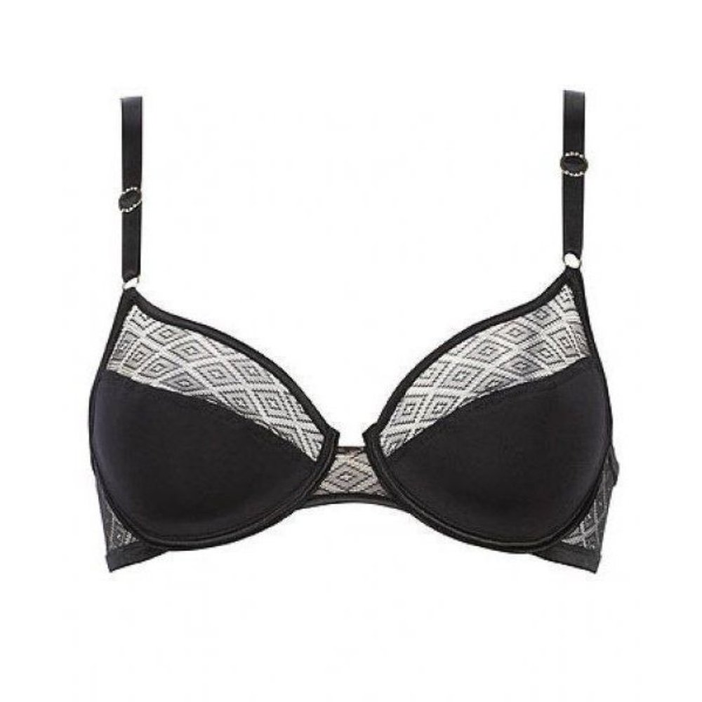 LEJABY Underwire BRA Spacer 3D Zire SOFTNESS Breathable #10633 SMOKEY Quartz 32B